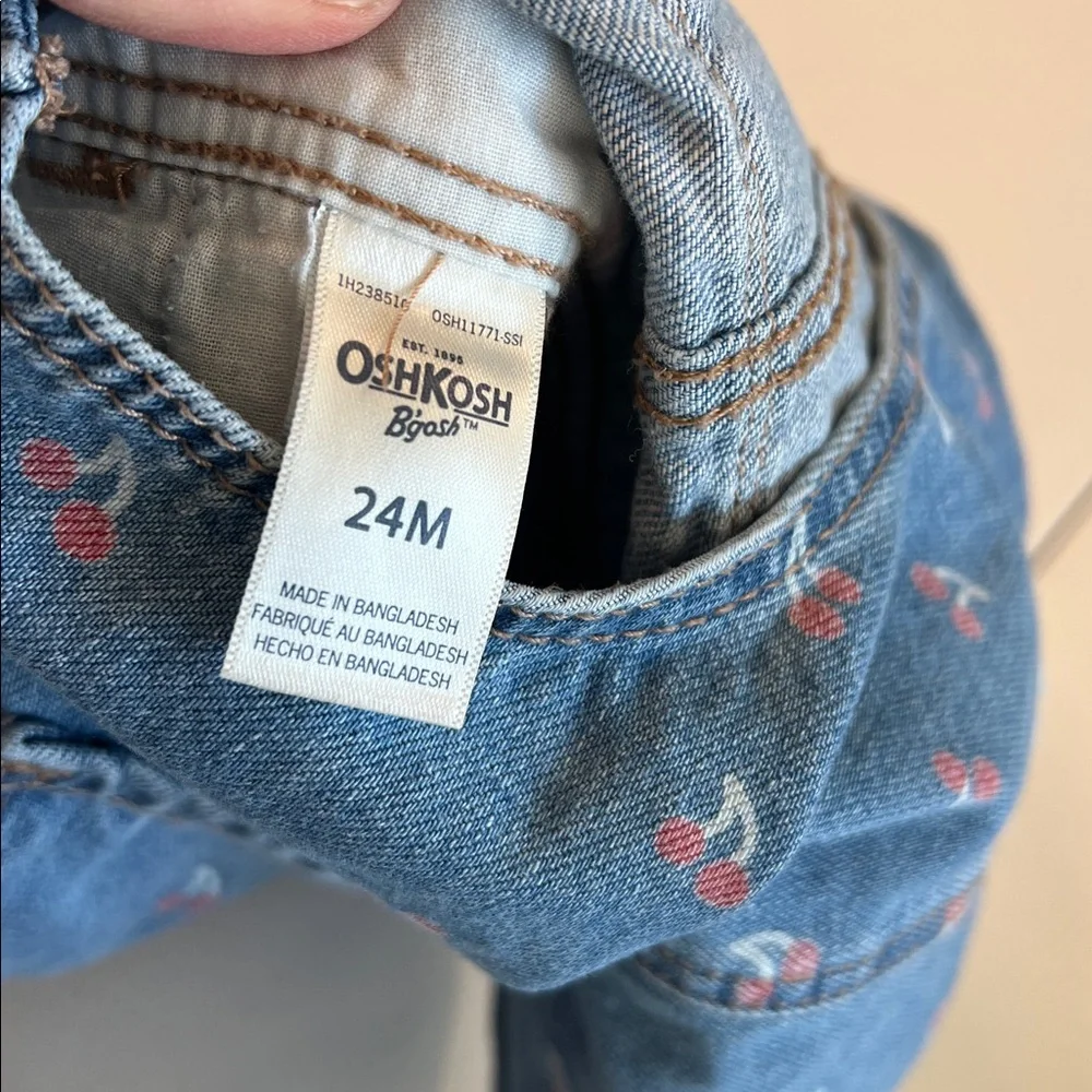 OshKosh B'gosh - Patterned Denim Overalls/shortalls, 24m‎